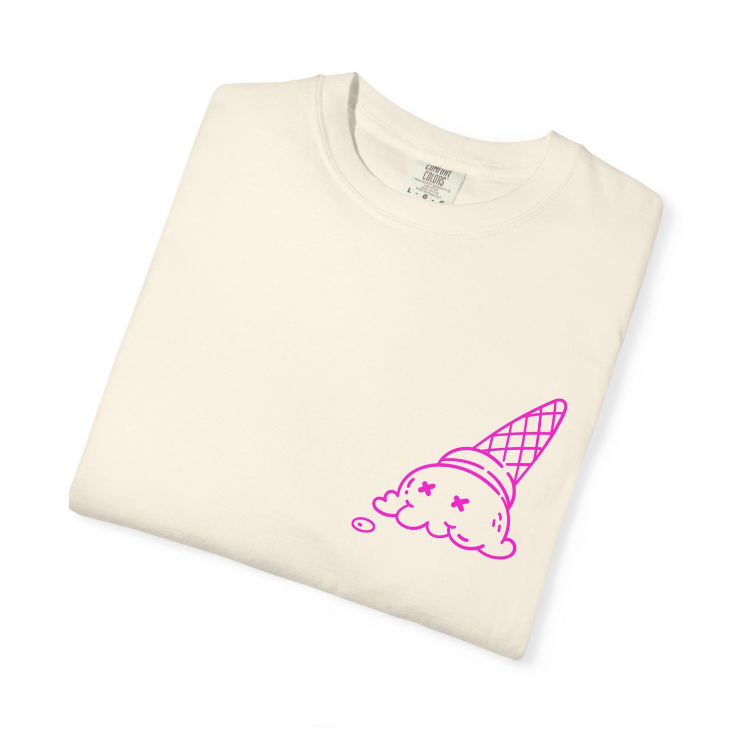 Cool Ice Cream & Helmet Graphic T-Shirt, Unisex Casual Tee, Gift for Ice Cream Lovers, Summer Vibes, Streetwear Fashion