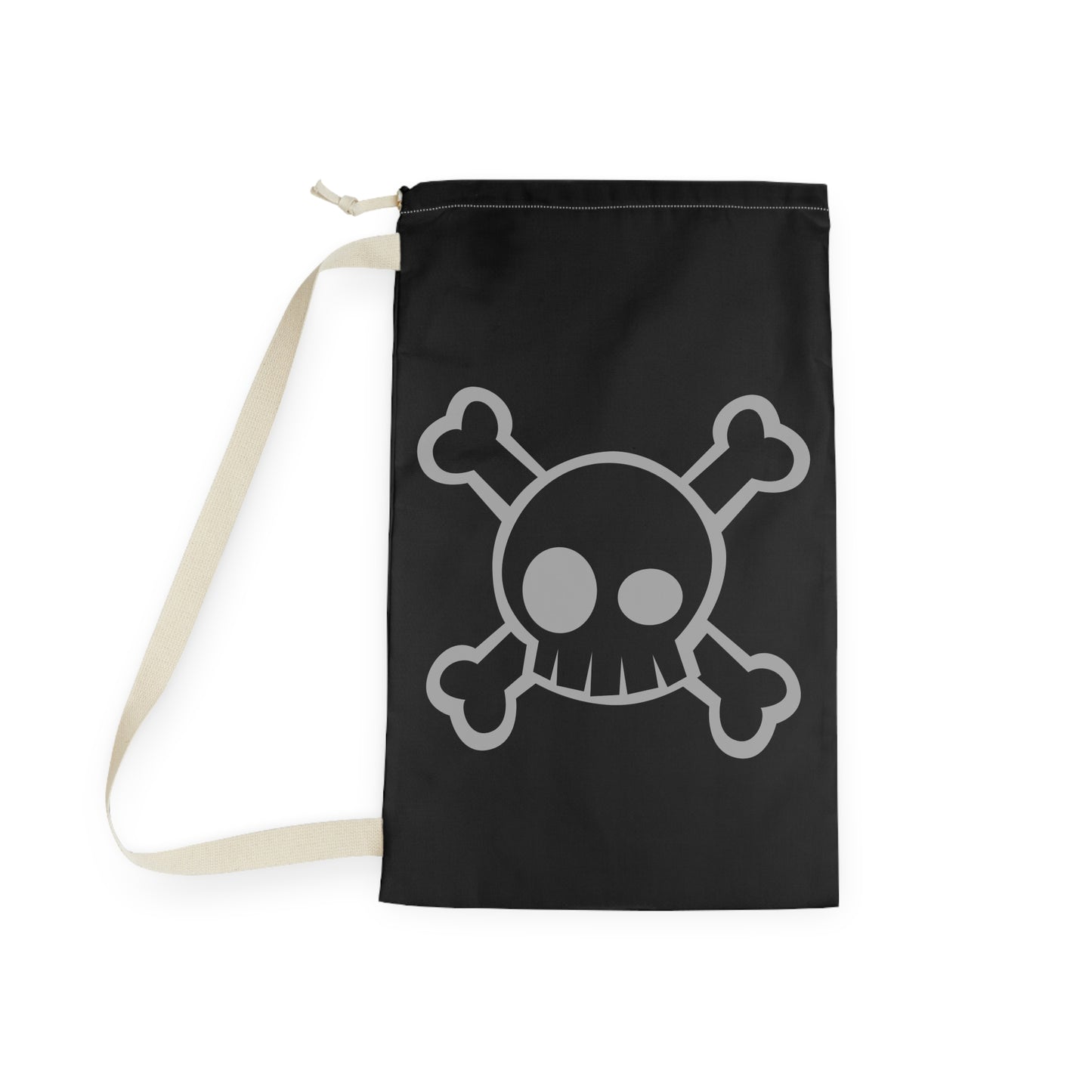 Skull & Crossbones Laundry Bag, Unique Storage Bag, Fun Gift for Teens, Pirate Decor, Home Organization