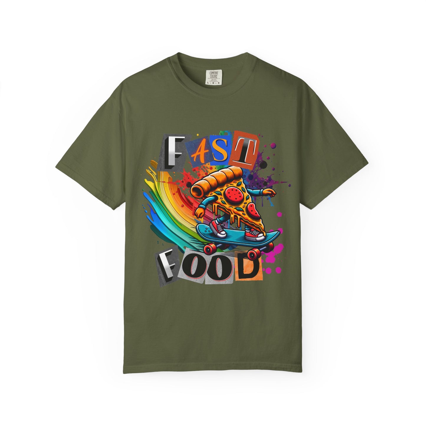 Fast Food Skate Graphic T-Shirt, Unisex T-Shirt, Retro Style Tee, Perfect for Food Lovers, Skate Culture, Casual Wear
