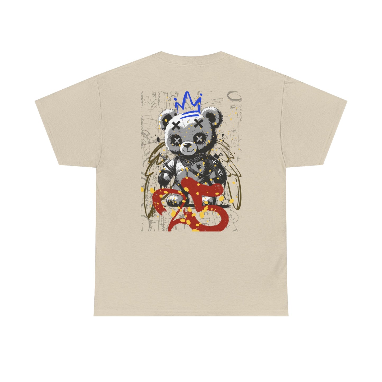 Skull & Bear Graphic Tee, Unisex Heavy Cotton Shirt for Casual Wear, Gift for Birthdays, Halloween, Gothic Tee, Cool Tee, Bear Lover Gift,