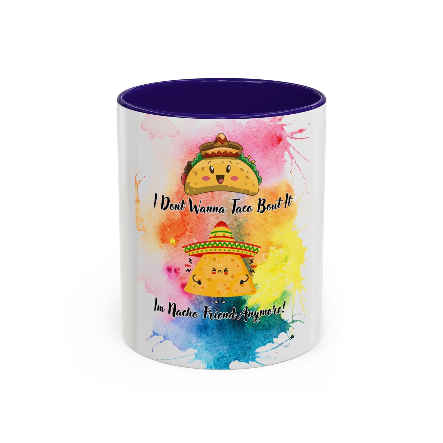 Colorful Mugs - Nacho Friend Fun Coffee Cup for Taco Lovers, Gift for Friends, Vibrant Ceramic Cup, Cute Drinkware for Celebrations, Unique,