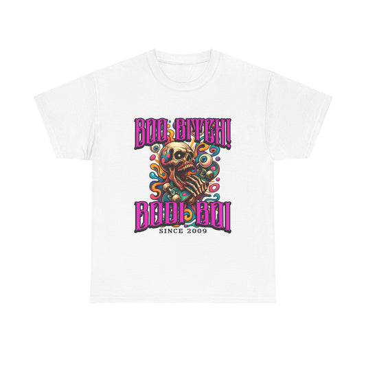 Skull Art Unisex Heavy Cotton Tee, Casual Wear, Graphic Tee, Festival Fashion, Unique Gift Idea, Everyday T-Shirt