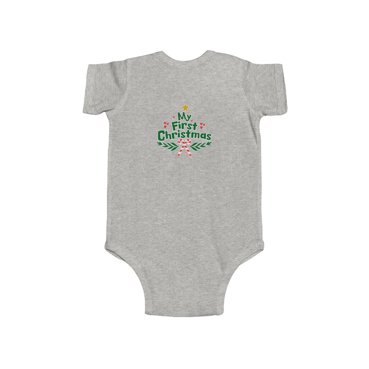 My First Christmas Infant Bodysuit, Baby Holiday Outfit, Cute Christmas Onesie, Baby Shower Gift, Newborn Christmas Apparel