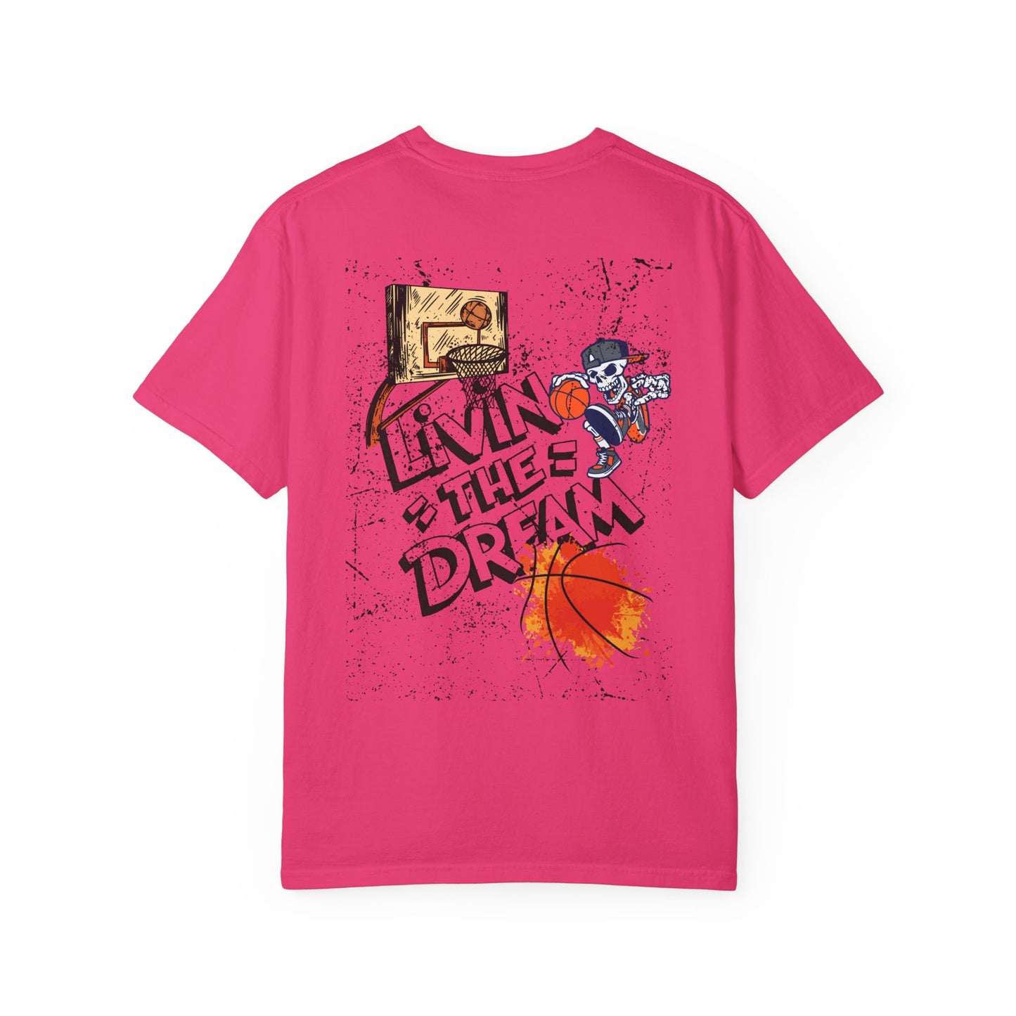 Living the Dream T-Shirt, Unisex Basketball Tee, Gift for Sports Lovers, Casual Wear, Unique Graphic T-Shirt, Streetwear Fashion