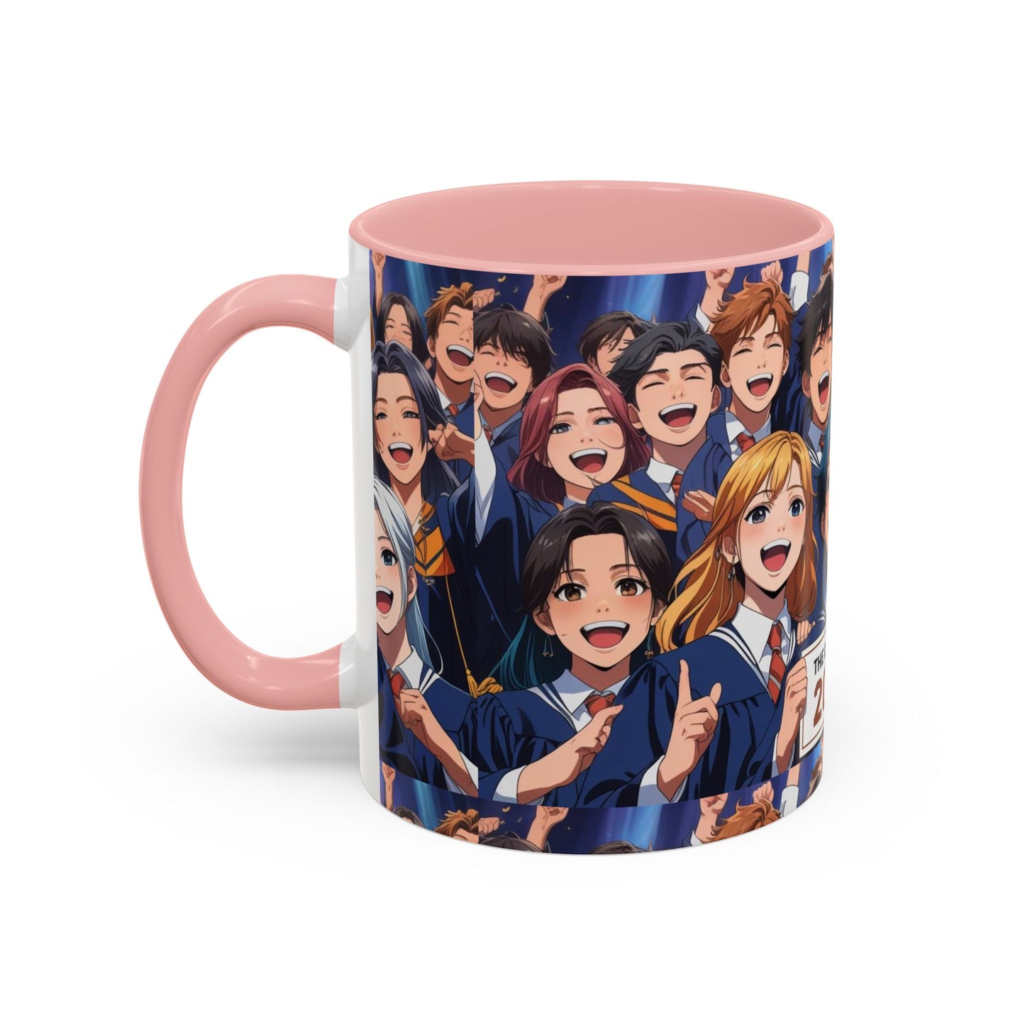 Anime Graduation Celebration Coffee Mug, Class of 2025 Mug, Anime Friends Mug, Gift for Graduates, School Spirit Mug