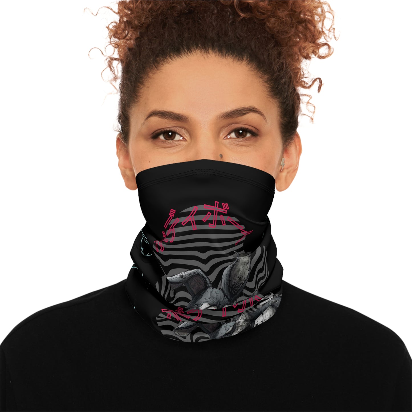 Motor Bike Neck Gaiter with Drawstring, Cozy Tube Scarf for Winter, Cool Graphic Neck Warmer, Gift for Him/Her, Everyday Style Accessory