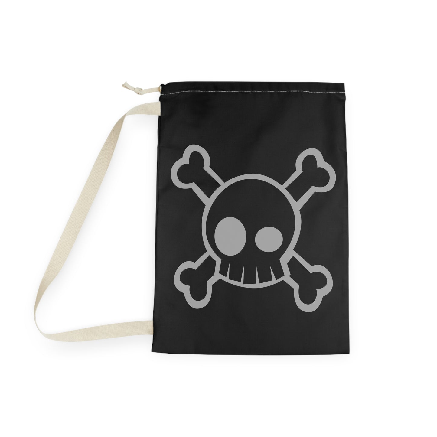 Skull & Crossbones Laundry Bag, Unique Storage Bag, Fun Gift for Teens, Pirate Decor, Home Organization