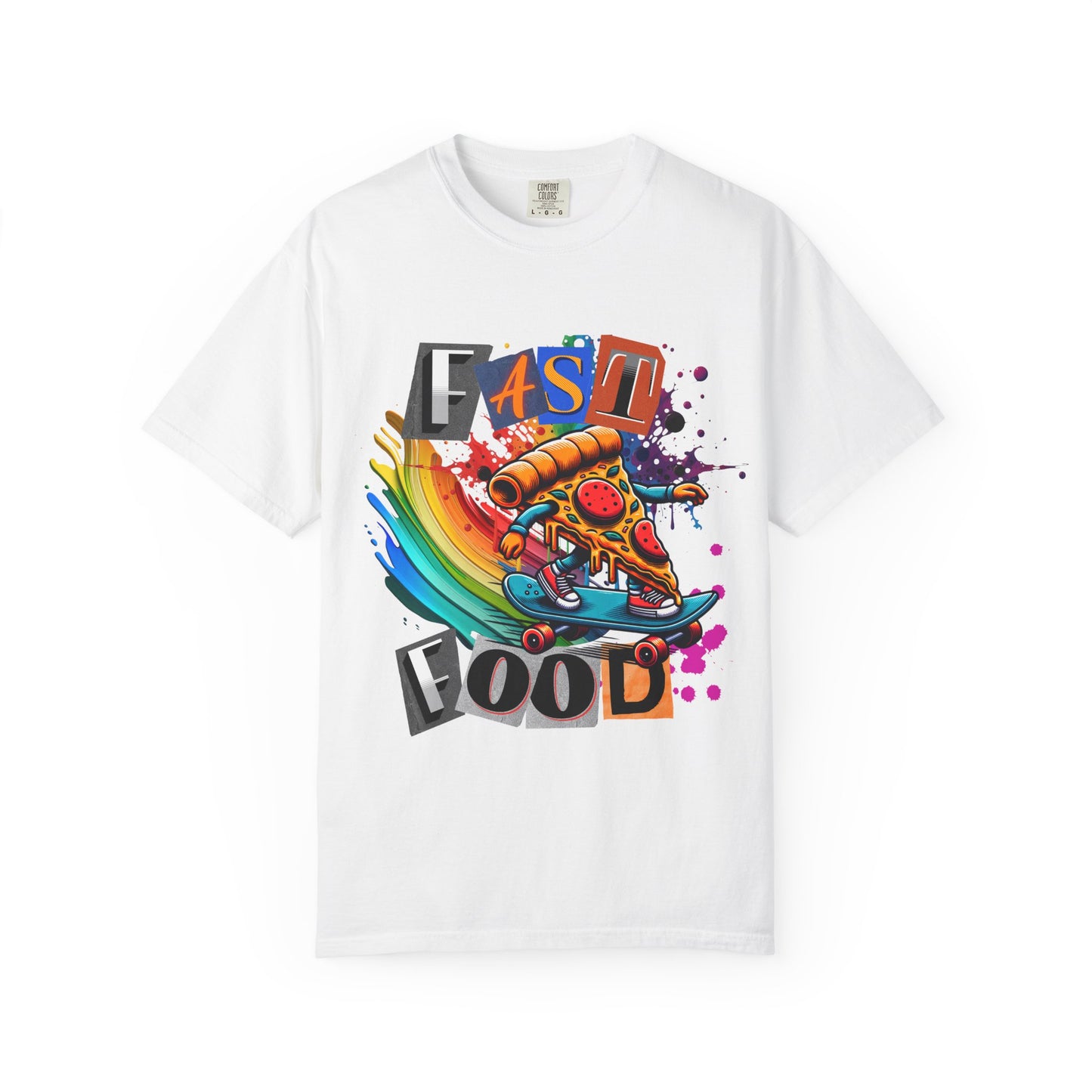 Fast Food Skate Graphic T-Shirt, Unisex T-Shirt, Retro Style Tee, Perfect for Food Lovers, Skate Culture, Casual Wear