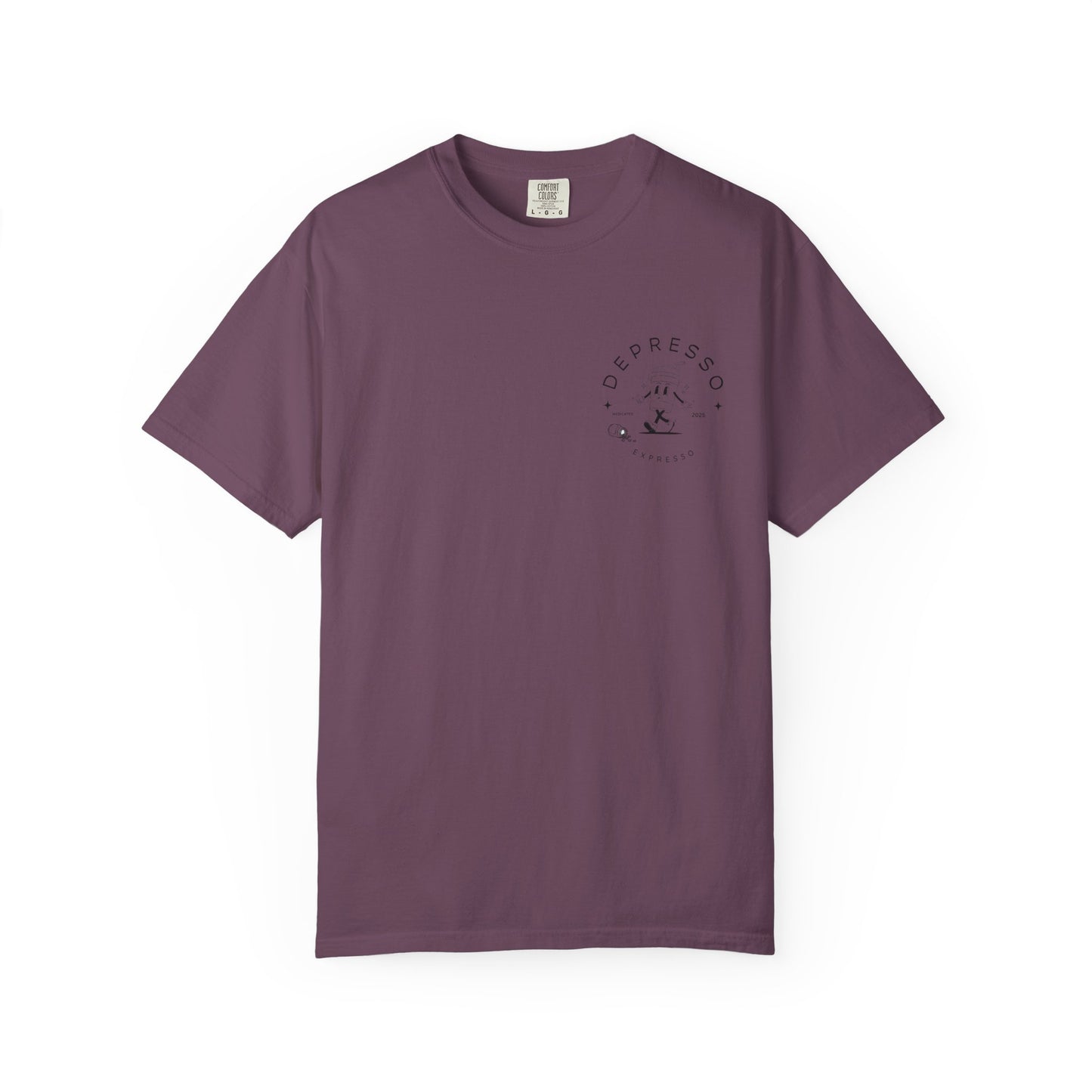 Depresso Expresso Garment-Dyed T-Shirt, Vintage Coffee Lover Tee, Casual Unisex Wear, Gift for Baristas, Perfect for Everyday Style