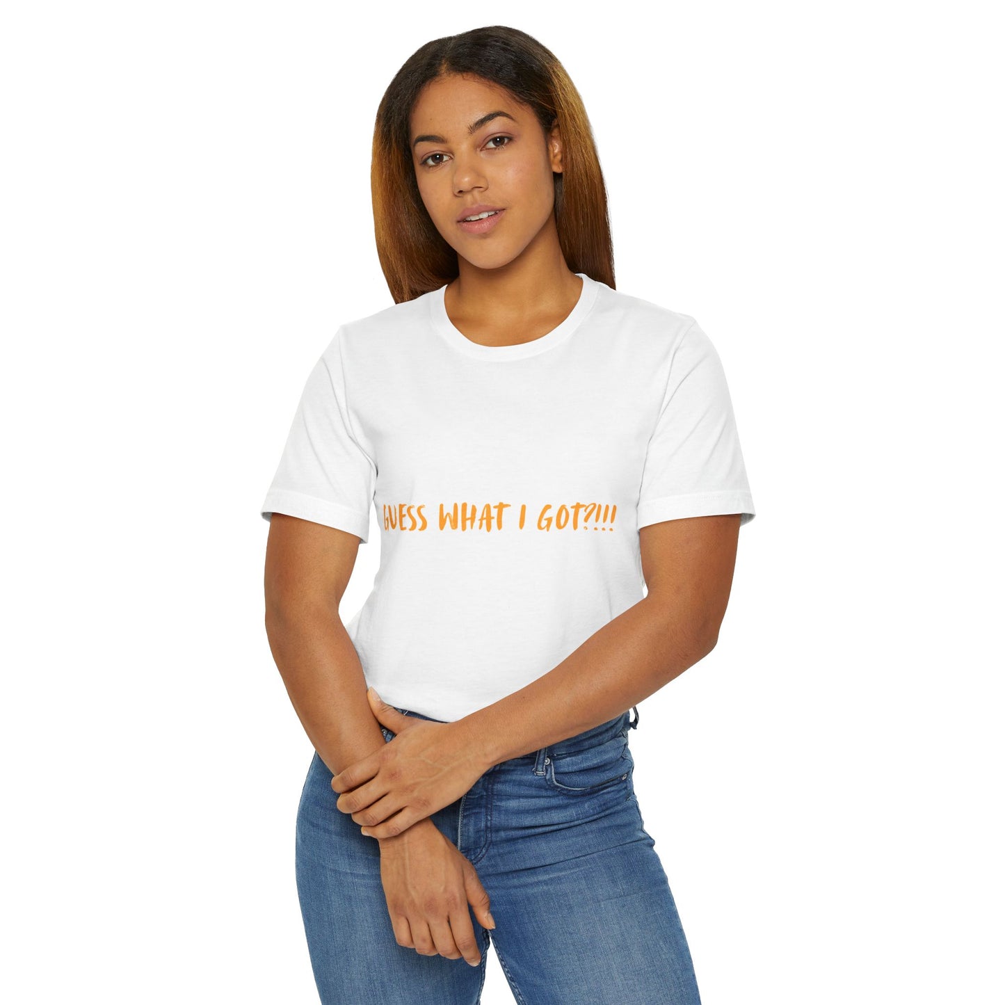 Guess What I Got? Unisex Jersey T-Shirt, Funny Gift Shirt, Humor Tee, Crab Design, Unisex Everyday Wear