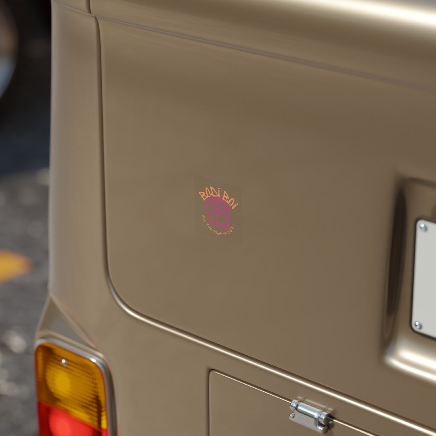 Bold Bodi Boi Transparent Outdoor Sticker - Perfect for Laptops, Water Bottles, Skateboards, Car Decals, Gifts