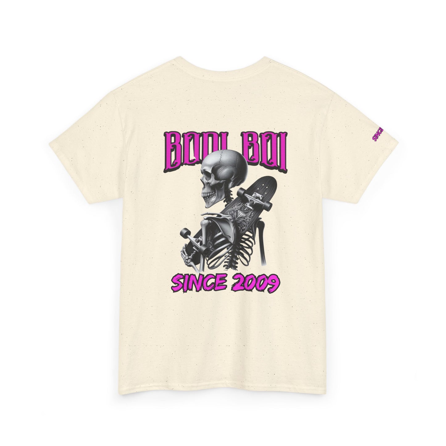Boo Boi Graphic Tee - Unisex Heavy Cotton Shirt for Halloween, Casual Wear, Costume Parties, Spooky Vibes, Vintage Style, Skeleton Theme