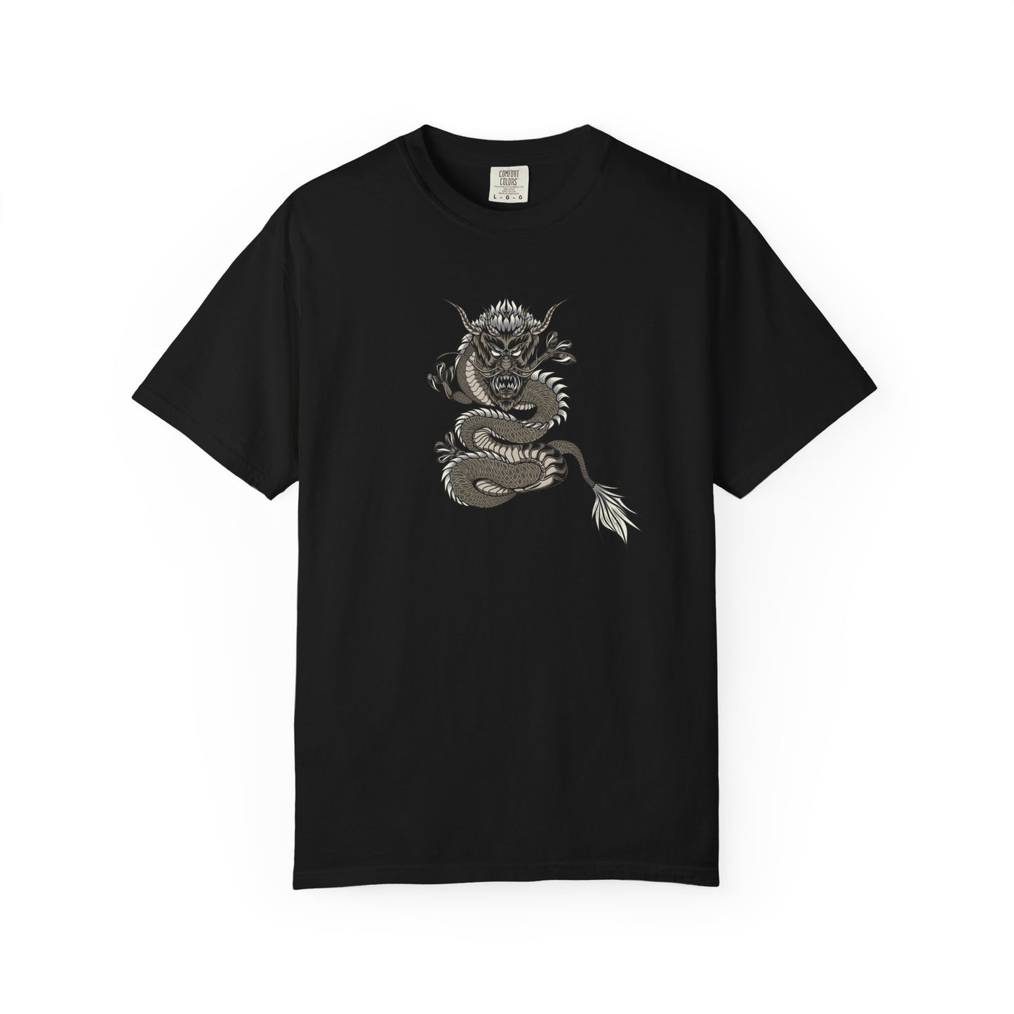 Dragon Design Unisex Garment-Dyed T-shirt, Graphic Tee, Casual Wear, Anime Apparel, Streetwear, Unique Gift for Him