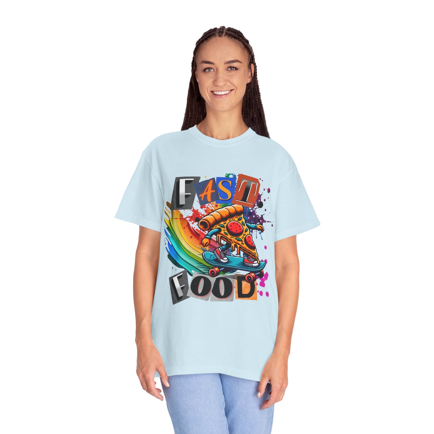 Fast Food Skate Graphic T-Shirt, Unisex T-Shirt, Retro Style Tee, Perfect for Food Lovers, Skate Culture, Casual Wear