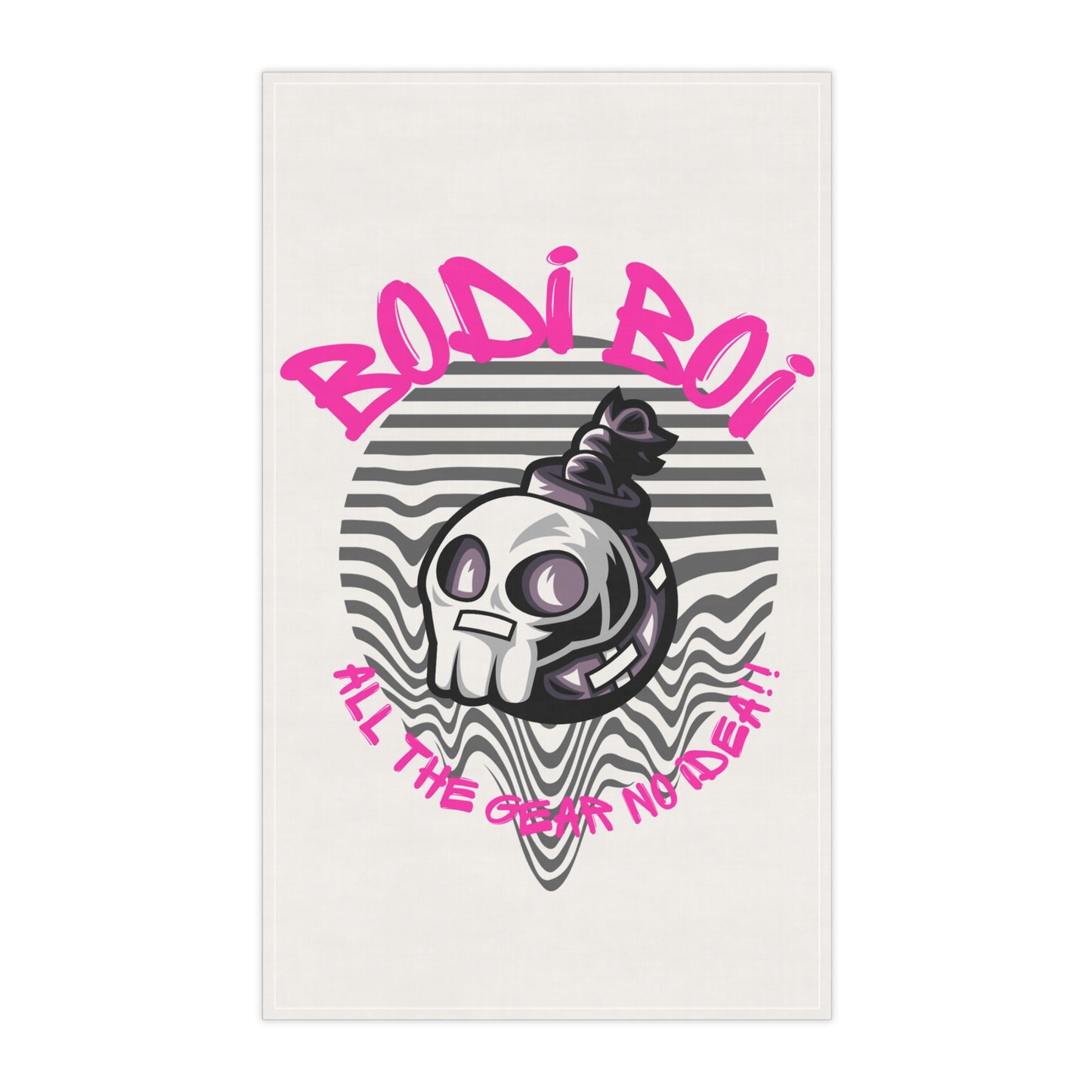 Gothic Skull Tea Towels | All The Grim No Death | Unique Kitchen Decor, Gift for Halloween, Quirky Home Accessories
