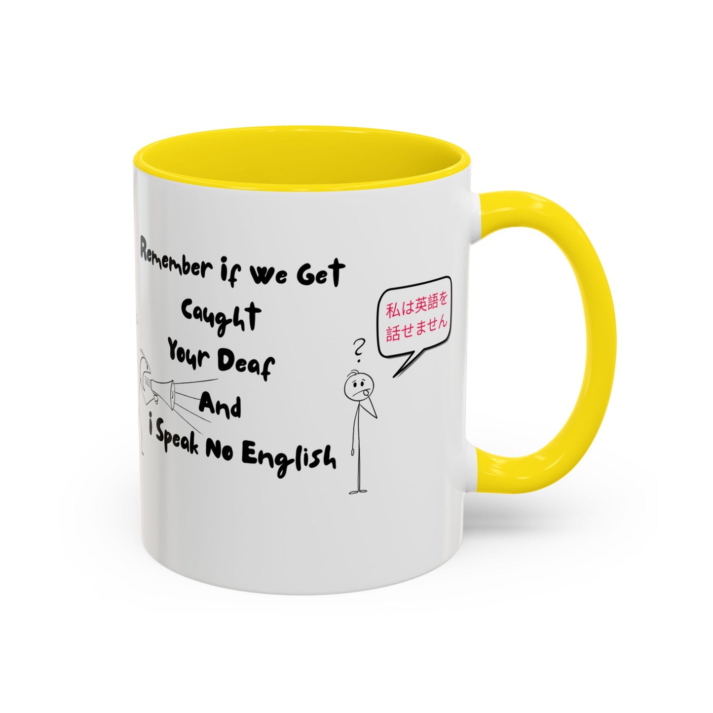 Humorous Accent Coffee Mug, Funny Gift for Language Lovers, Quirky Tea Mug, Cute Coffee Cup, Ideal for Friends, Family, or Students