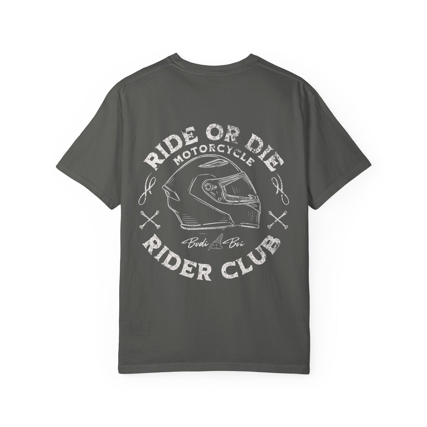Motorcycle Club T-Shirt | Unisex Garment-Dyed Tee | Cool Rider Style, Casual Wear, Gift for Biker Enthusiasts, Men & Women