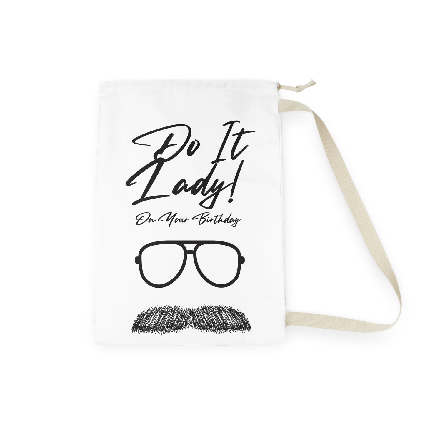 Birthday-Themed Laundry Bag with Funny Quotes, Humor Bag for Gifts, Laundry Tote for Her, Unique Laundry Storage, Fun Birthday Present