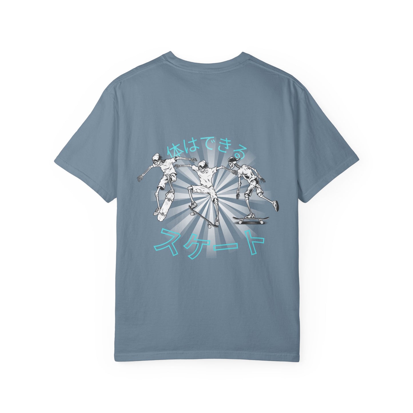 Japanese Skateboarding Design T-Shirt, Unisex Graphic Tee, Casual Streetwear, Gift for Skaters, Trendy Graphic T-Shirt, Funny Skate Shirt