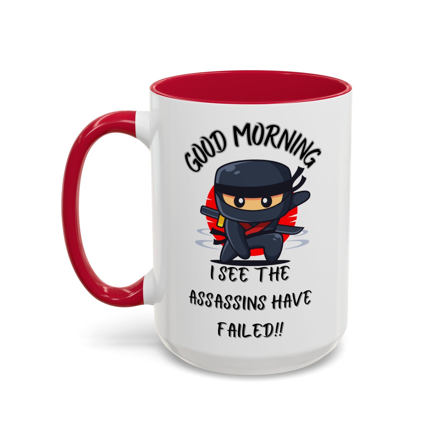 Colourful Assassins have failed Coffee Mug, 11oz/15oz, Funny Gift for Him/Her, Office Humor, Birthday Present, Unique Ceramic Mugs
