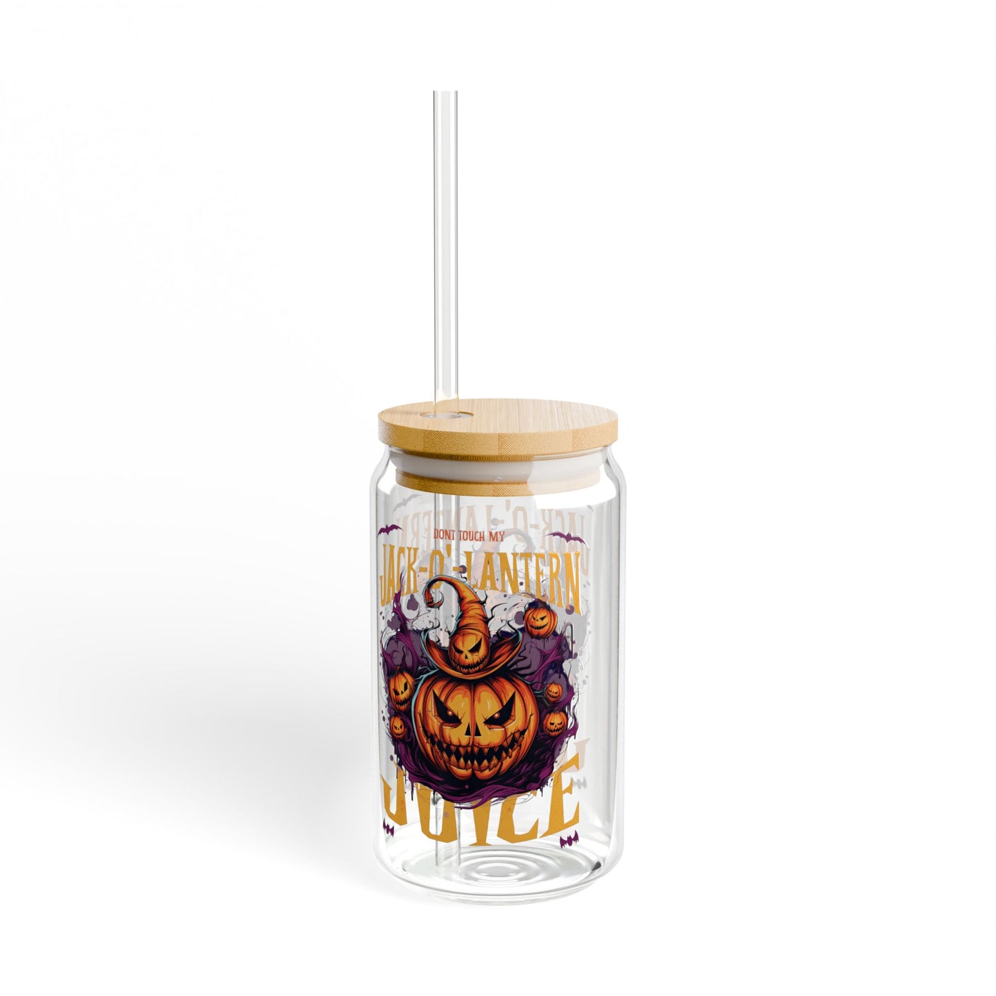 Halloween Sipper Glass, 16oz - Perfect for Fall Parties, Spooky Gatherings, Pumpkin Spice Lovers, Trick or Treating, Unique Gifts