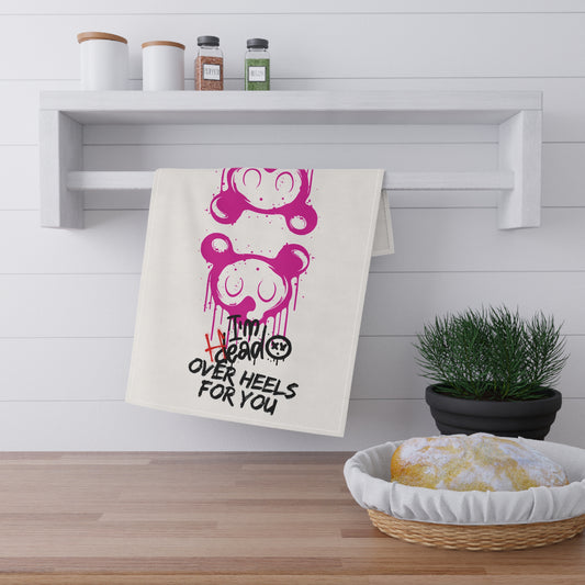 Cute & Playful Bear-Themed Tea Towels, Fun Kitchen Gift, Home Decor, Valentine's Day, Unique Dish Towels