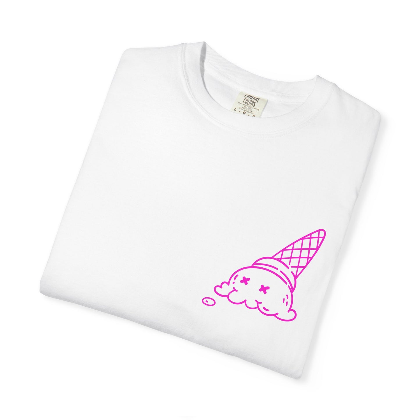 Cool Ice Cream & Helmet Graphic T-Shirt, Unisex Casual Tee, Gift for Ice Cream Lovers, Summer Vibes, Streetwear Fashion