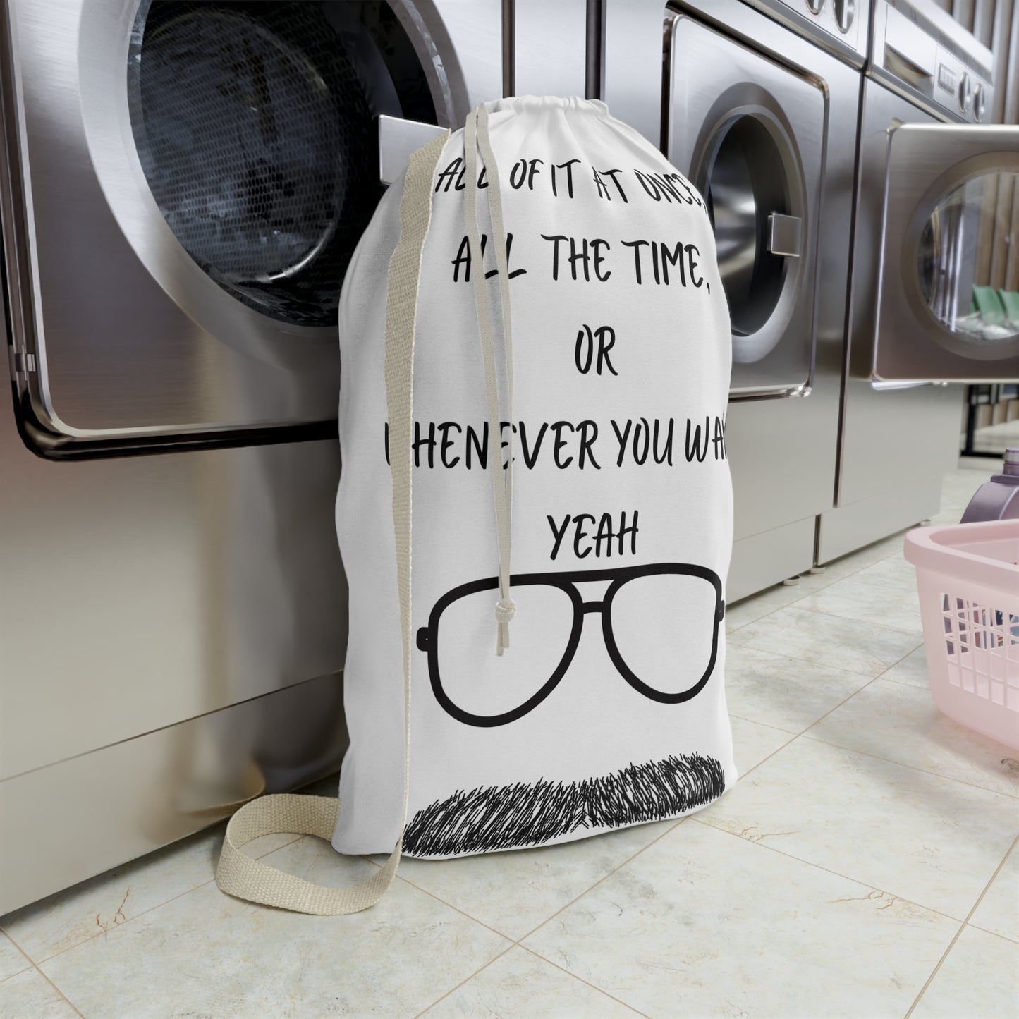 Birthday-Themed Laundry Bag with Funny Quotes, Humor Bag for Gifts, Laundry Tote for Her, Unique Laundry Storage, Fun Birthday Present