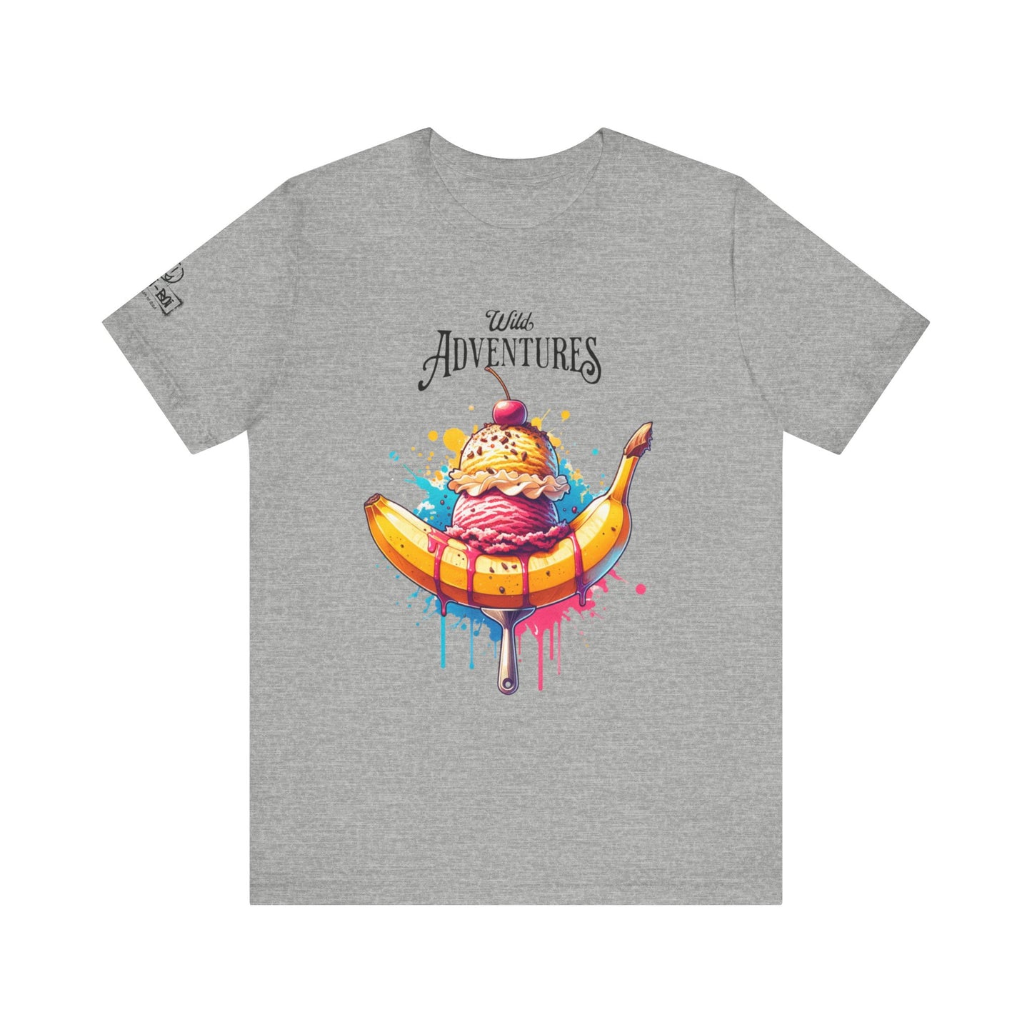 Fun Adventure Banana Split Tee, Ice Cream Lovers T-Shirt, Summer Vibes Shirt, Foodie Gift, Casual Unisex Tee