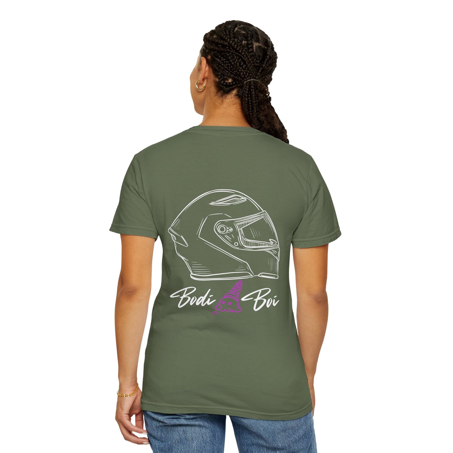 Unisex Garment-Dyed T-Shirt with Bodi Boi Design | Casual Wear, Gift for Motorcyclists, Unique Graphic Tee, Birthday Present, [...]