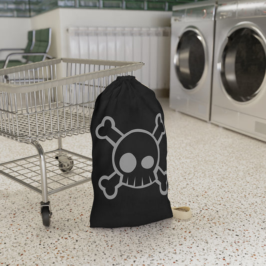 Skull & Crossbones Laundry Bag, Unique Storage Bag, Fun Gift for Teens, Pirate Decor, Home Organization