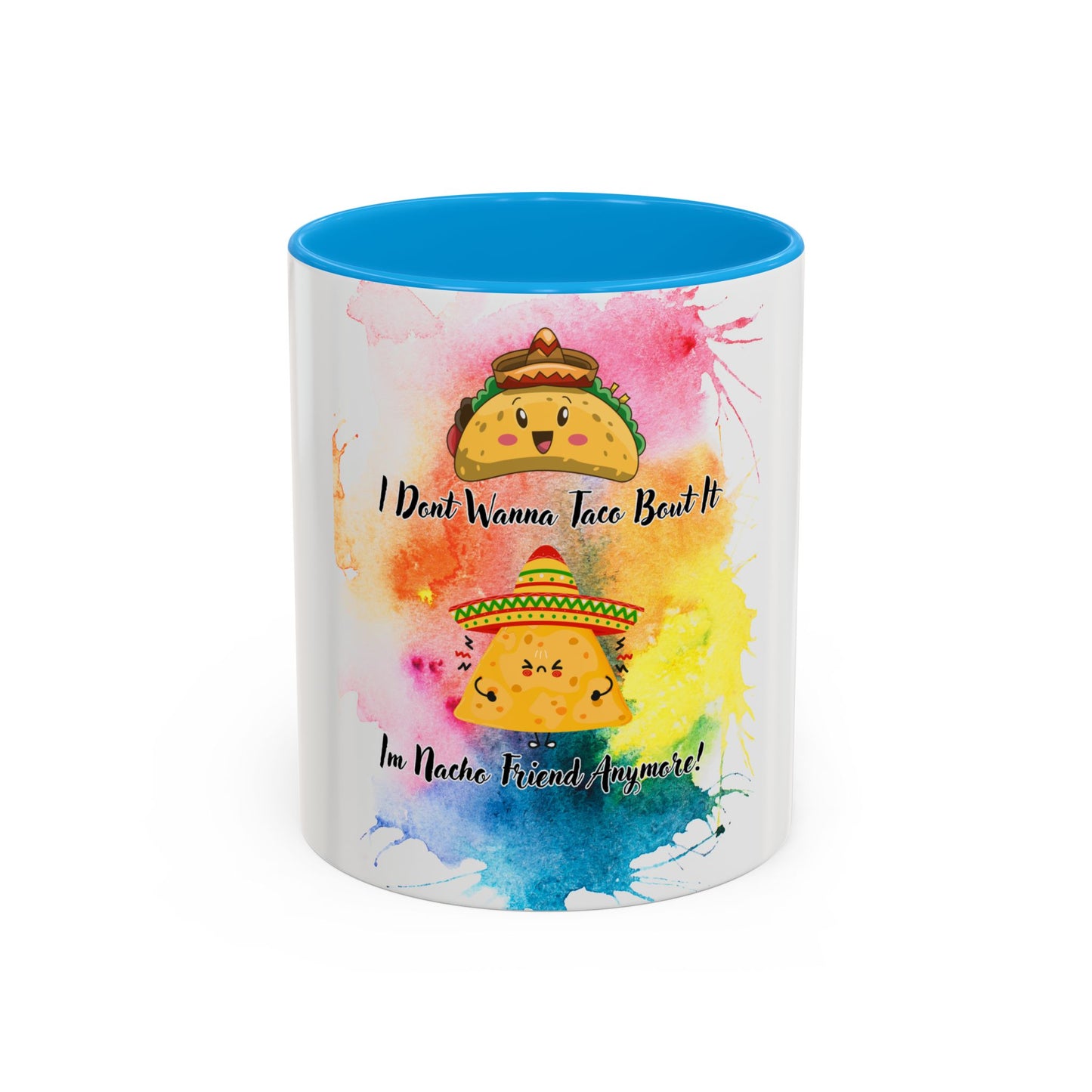 Colorful Mugs - Nacho Friend Fun Coffee Cup for Taco Lovers, Gift for Friends, Vibrant Ceramic Cup, Cute Drinkware for Celebrations, Unique,