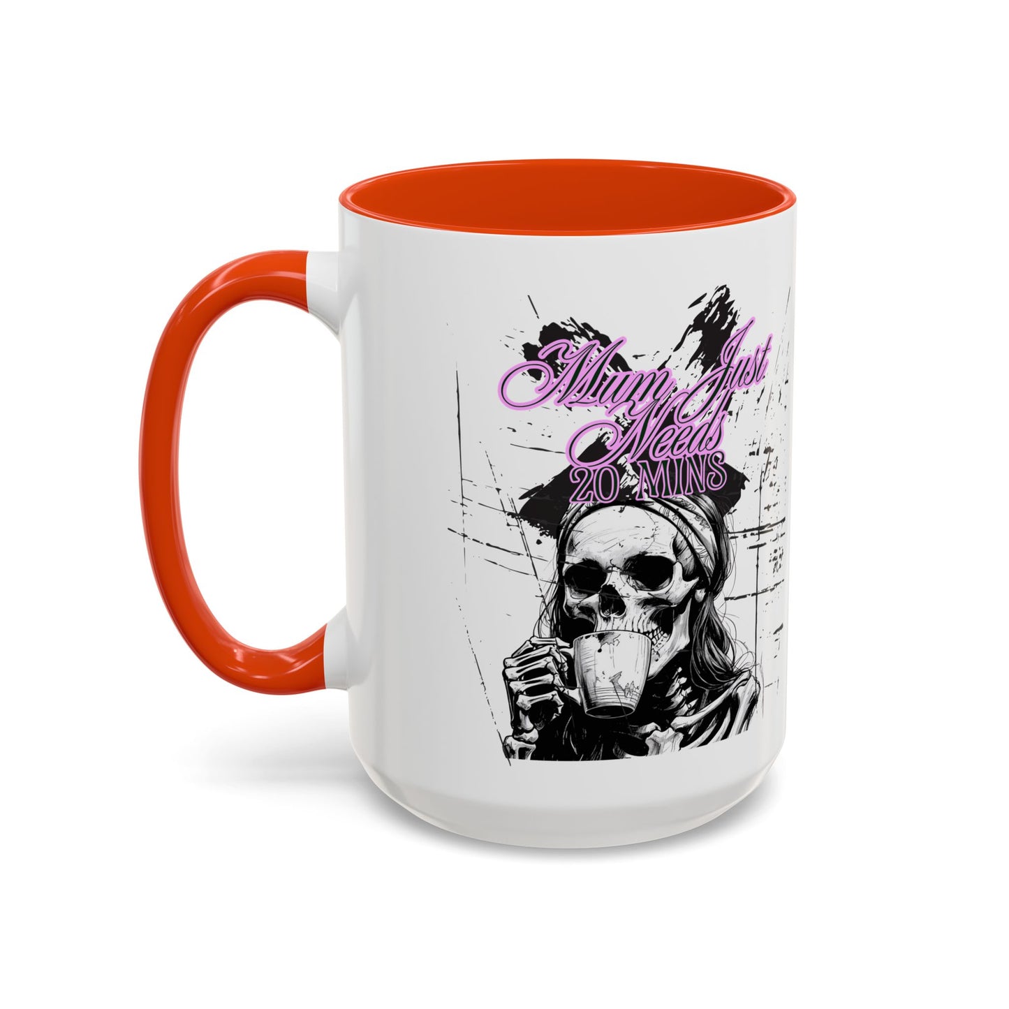 Mum Just Needs 20 min | Perfect for Coffee Lovers, Halloween Decor, Gift for Her, Unique Homeware, Fun Office Mug