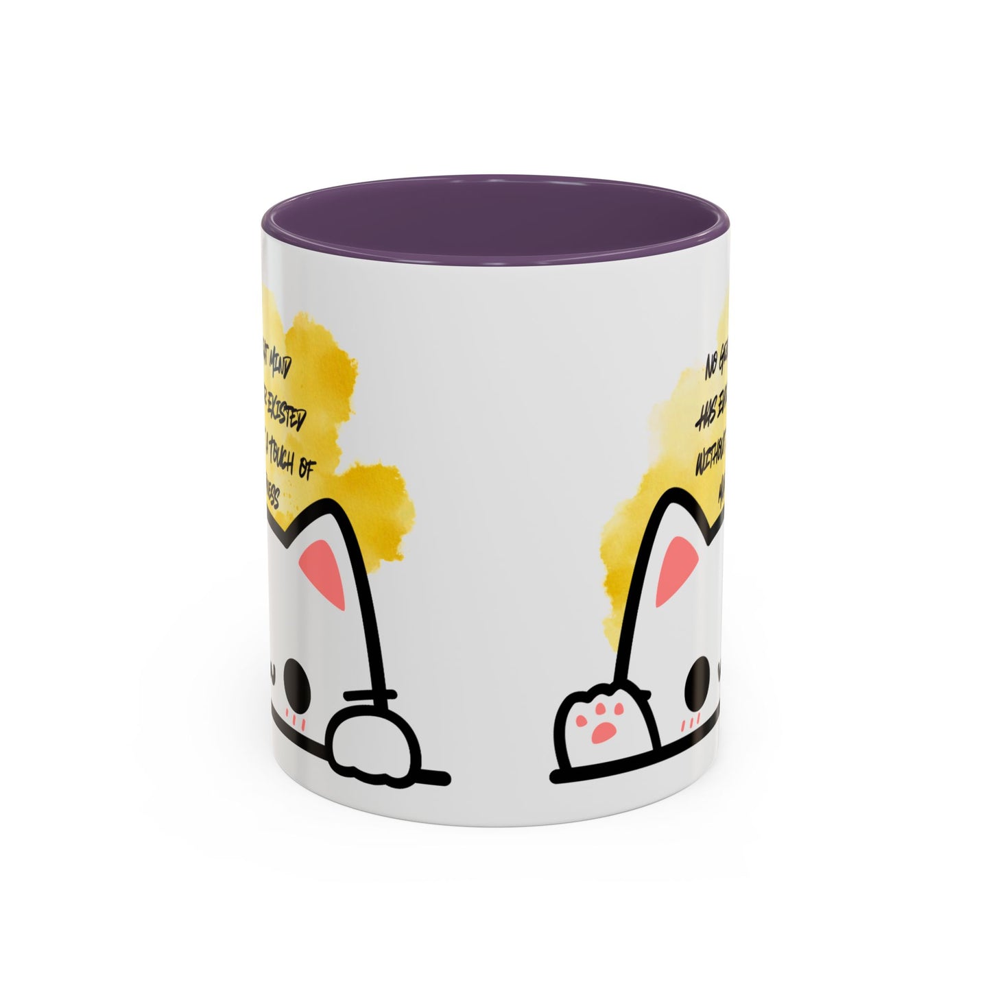 Playful Cat Accent Mug - No Great Mind Has Ever Existed Without a Touch of Madness, Cute Gift for Cat Lovers, Coffee Cup, Cat-Themed [...]