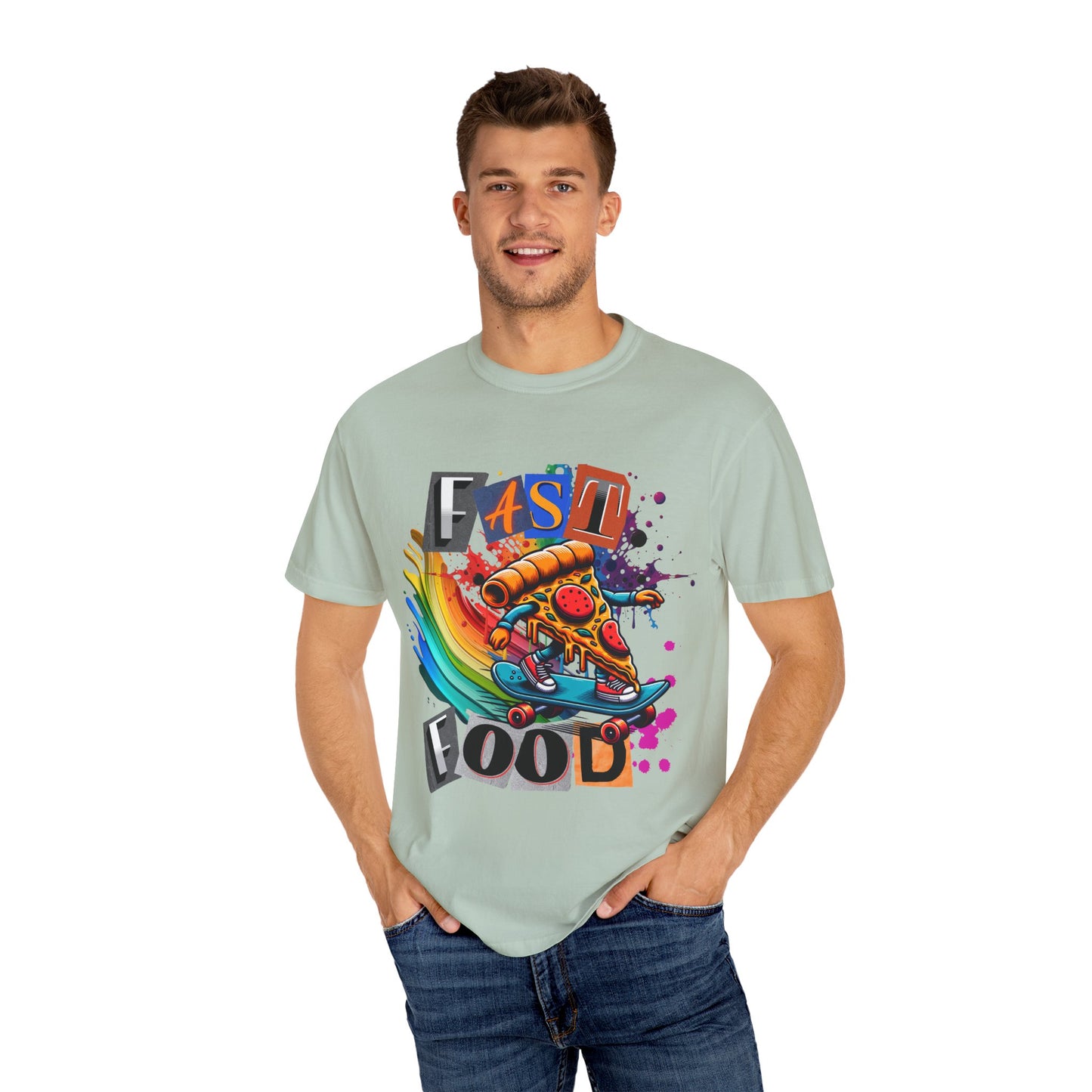 Fast Food Skate Graphic T-Shirt, Unisex T-Shirt, Retro Style Tee, Perfect for Food Lovers, Skate Culture, Casual Wear
