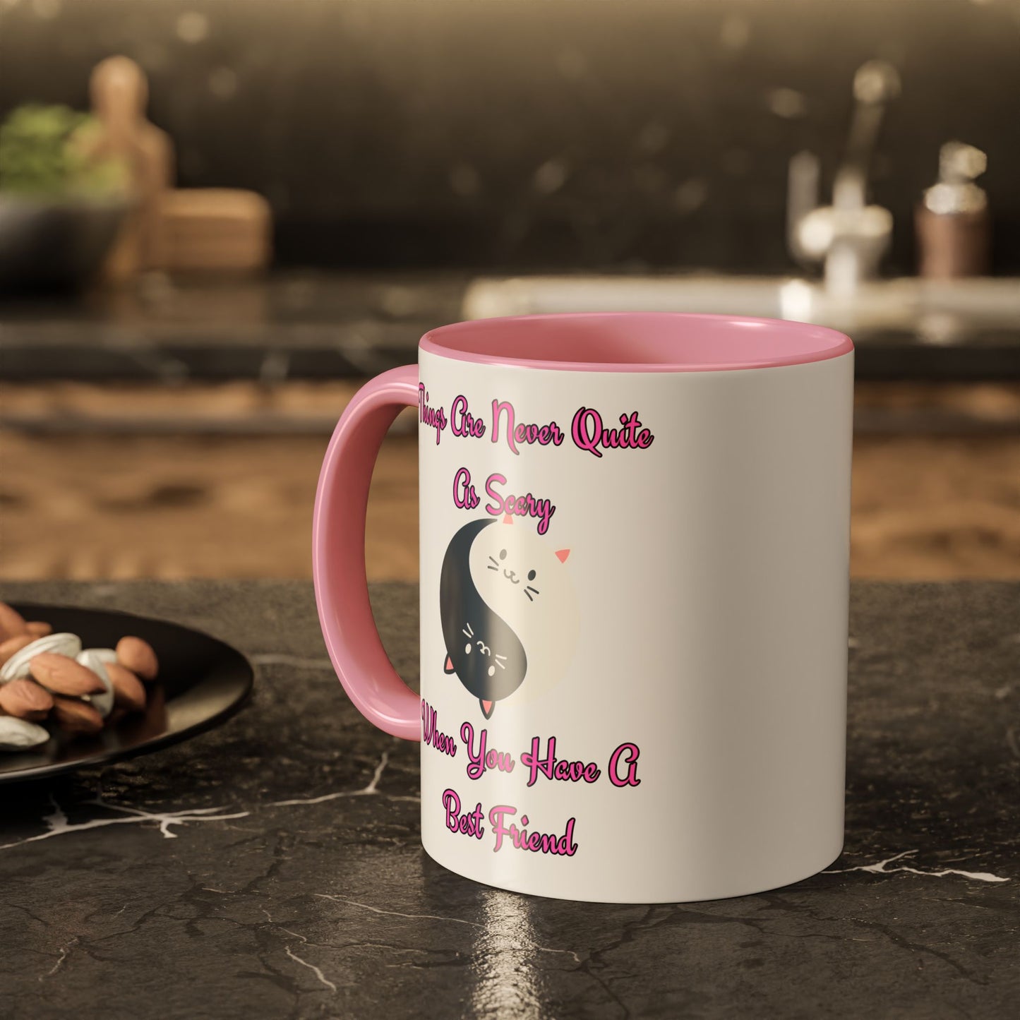 Cute Best Friend Coffee Mug | Colorful Ceramic Mug for Friendship | Gift for Besties, Birthdays, Friendship Day, Cute Mug