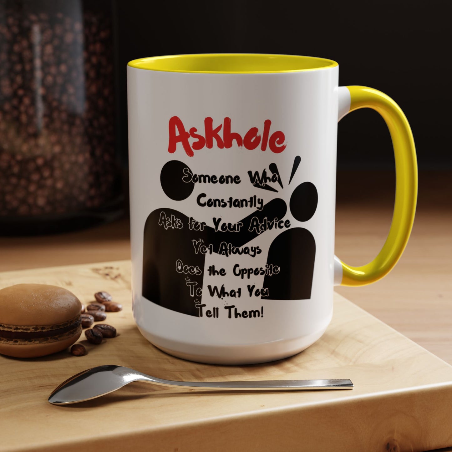 Humorous Askhole Coffee Mug, Funny Gift for Askholes, Quirky Tea Mug, Gift for Friends, Office Humor Mug