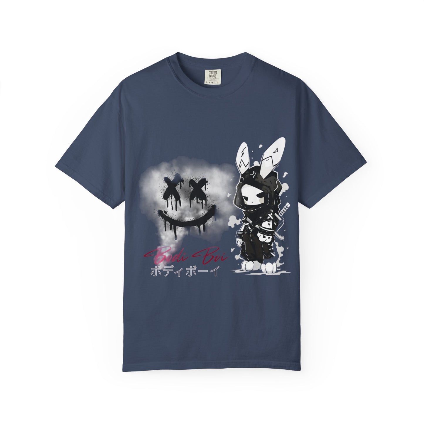 Artistic Graphic Tee featuring Unique Bunny Design, Unisex T-Shirt, Casual Wear, Streetwear, Gift for Anime Lovers, Alternative Fashion