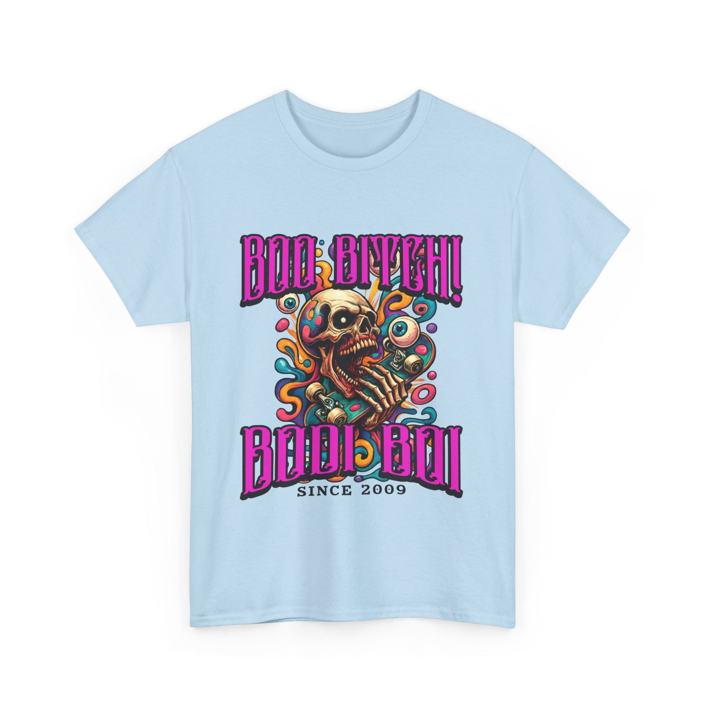 Skull Art Unisex Heavy Cotton Tee, Casual Wear, Graphic Tee, Festival Fashion, Unique Gift Idea, Everyday T-Shirt