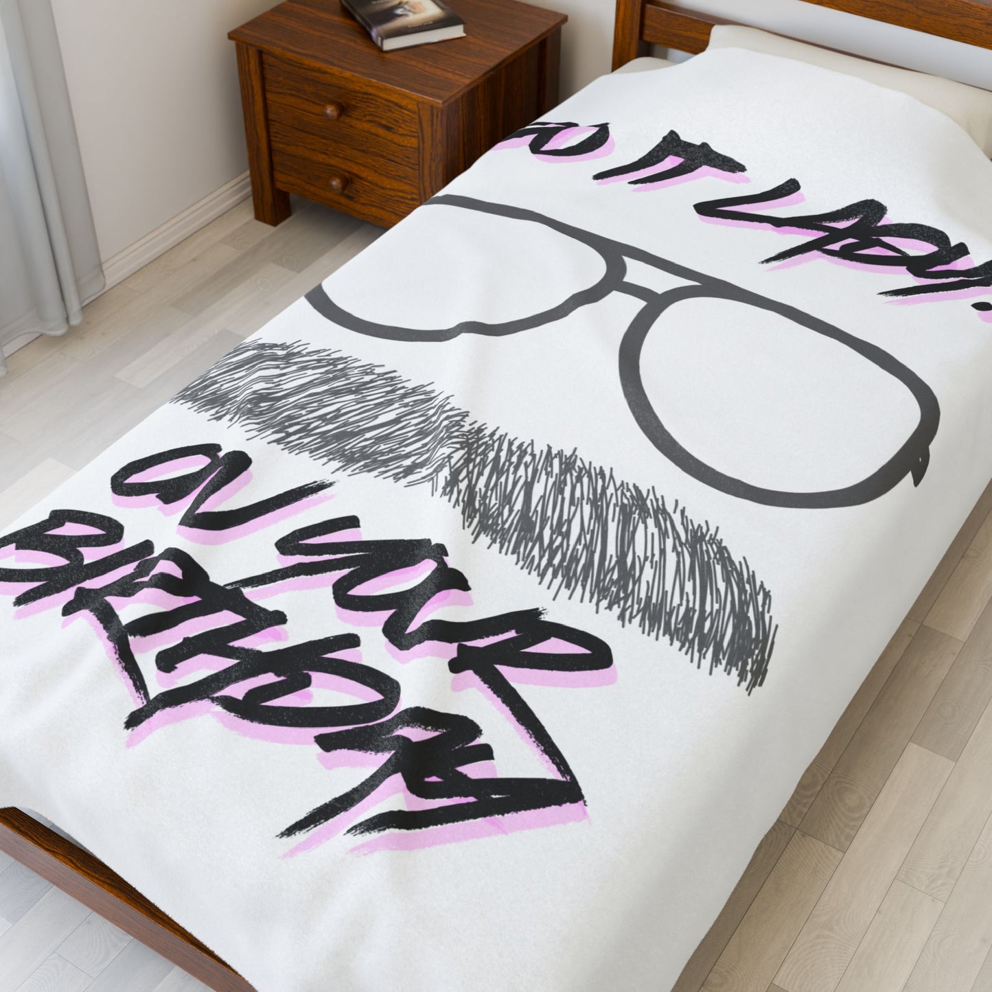 Birthday Themed Plush Blanket, Cozy Gift for Men, Funny Birthday Present, Soft Throw Blanket, Personalized Blanket for Celebrations