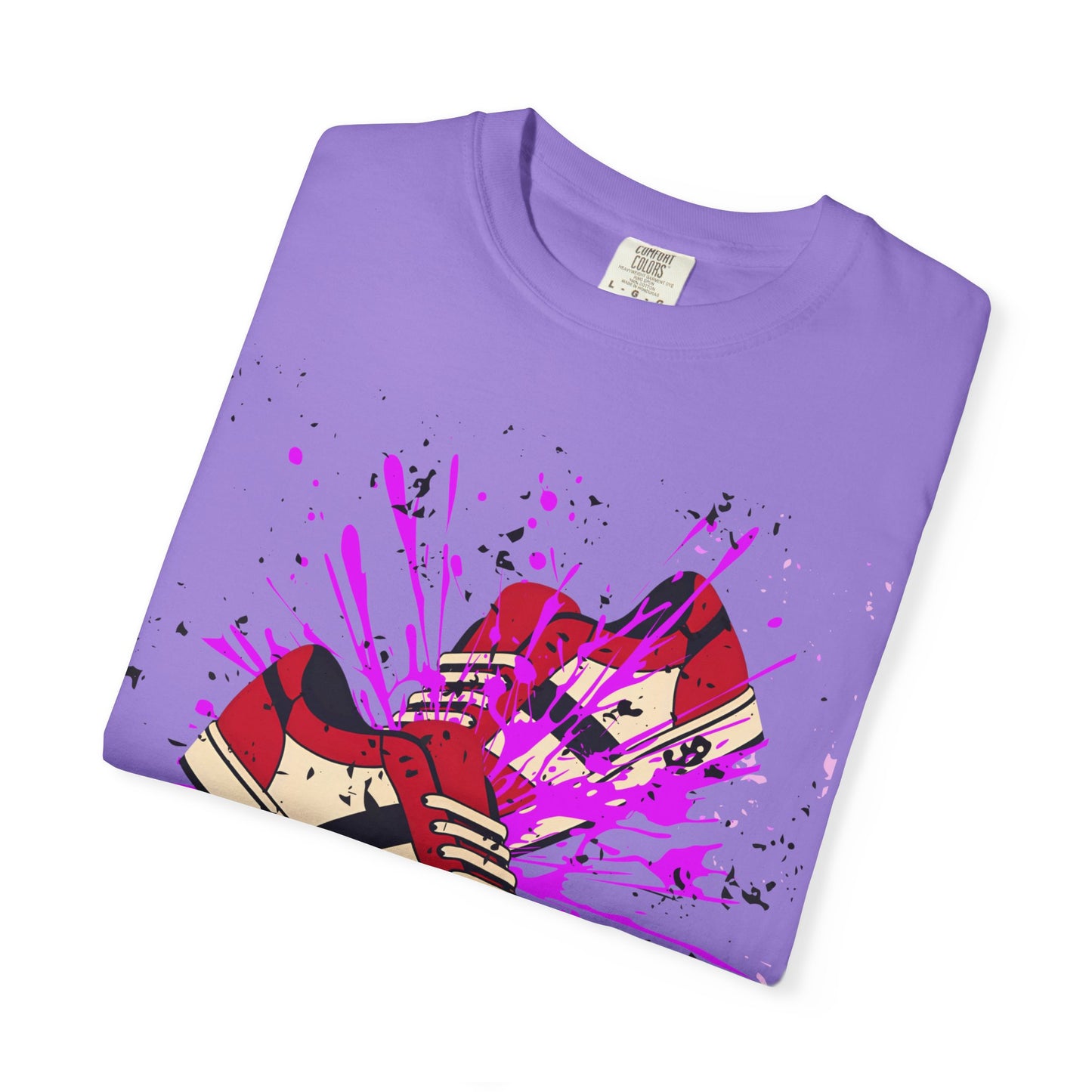 Sneaker Splash Unisex T-Shirt | Vibrant Graphic Tee | Streetwear Style | Perfect for Gift Giving | Hip-Hop Fashion | Casual Wear