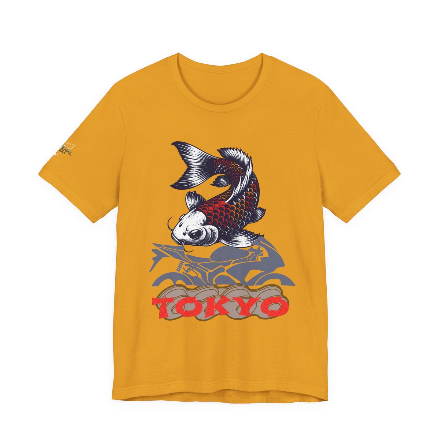 Tokyo Koi Graphic Tee, Casual Streetwear Shirt, Unisex Short Sleeve Top, Gift for Fishermen, Stylish Summer Fashion