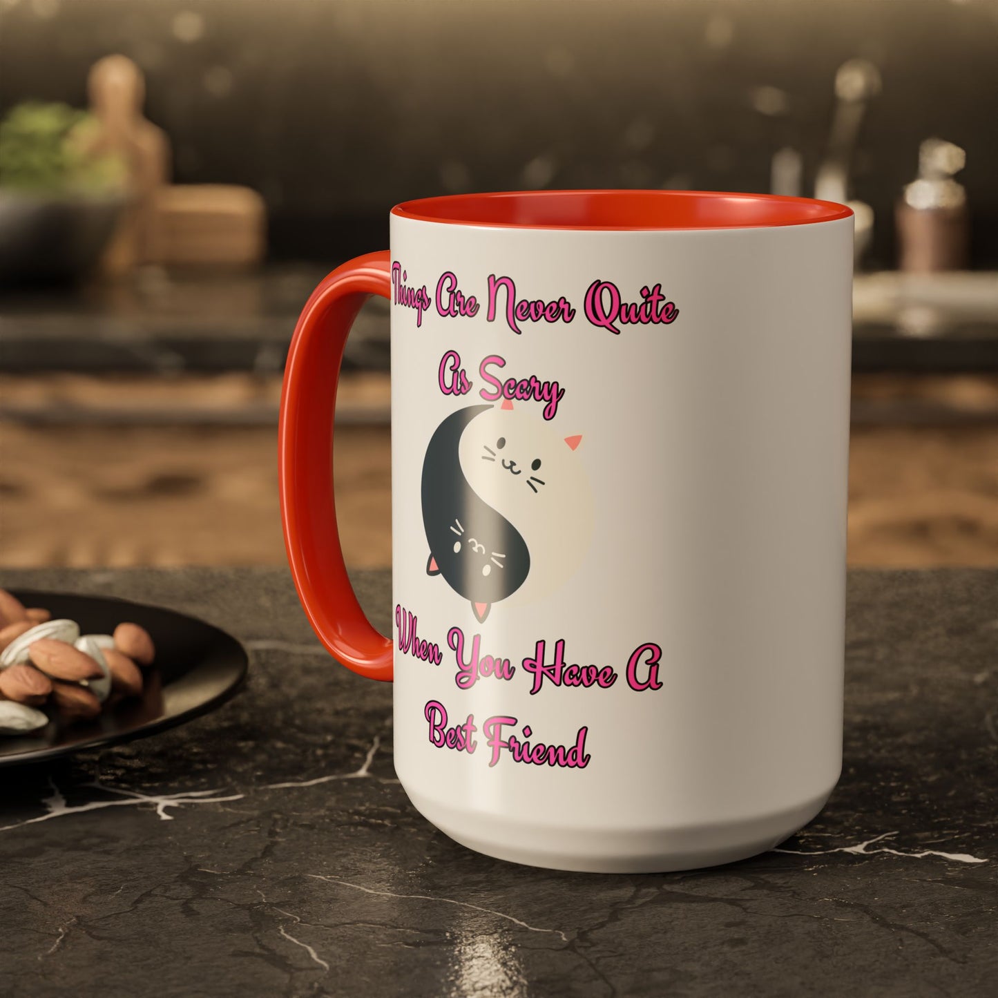 Cute Best Friend Coffee Mug | Colorful Ceramic Mug for Friendship | Gift for Besties, Birthdays, Friendship Day, Cute Mug