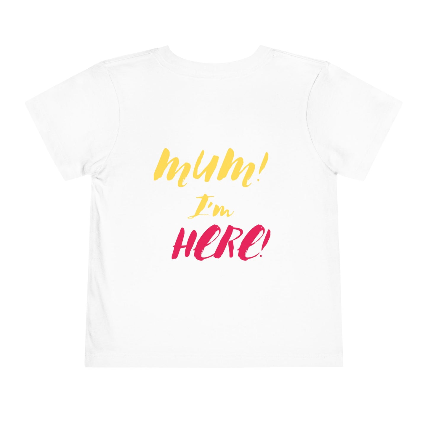 Toddler mum I'm here  Short Sleeve Tee - Cute Ice Cream and Playful 'Mum! I'm Here!' Design, Summer Outfits, Birthday Gift, Kids Clothing, Baby [...]