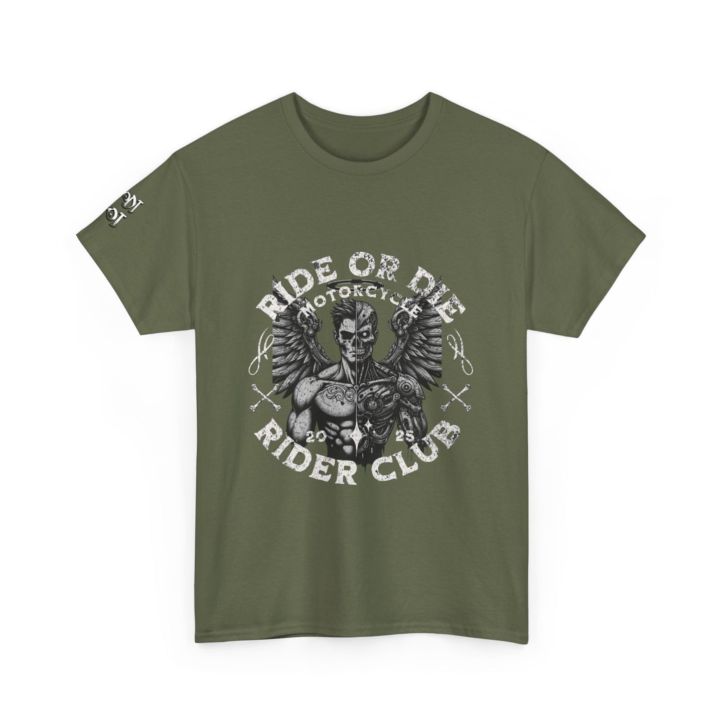 Ride or Die Motorcycle Unisex Heavy Cotton Tee, Biker Shirt, Motorcycle Club Apparel, Gift for Bikers, Casual Wear