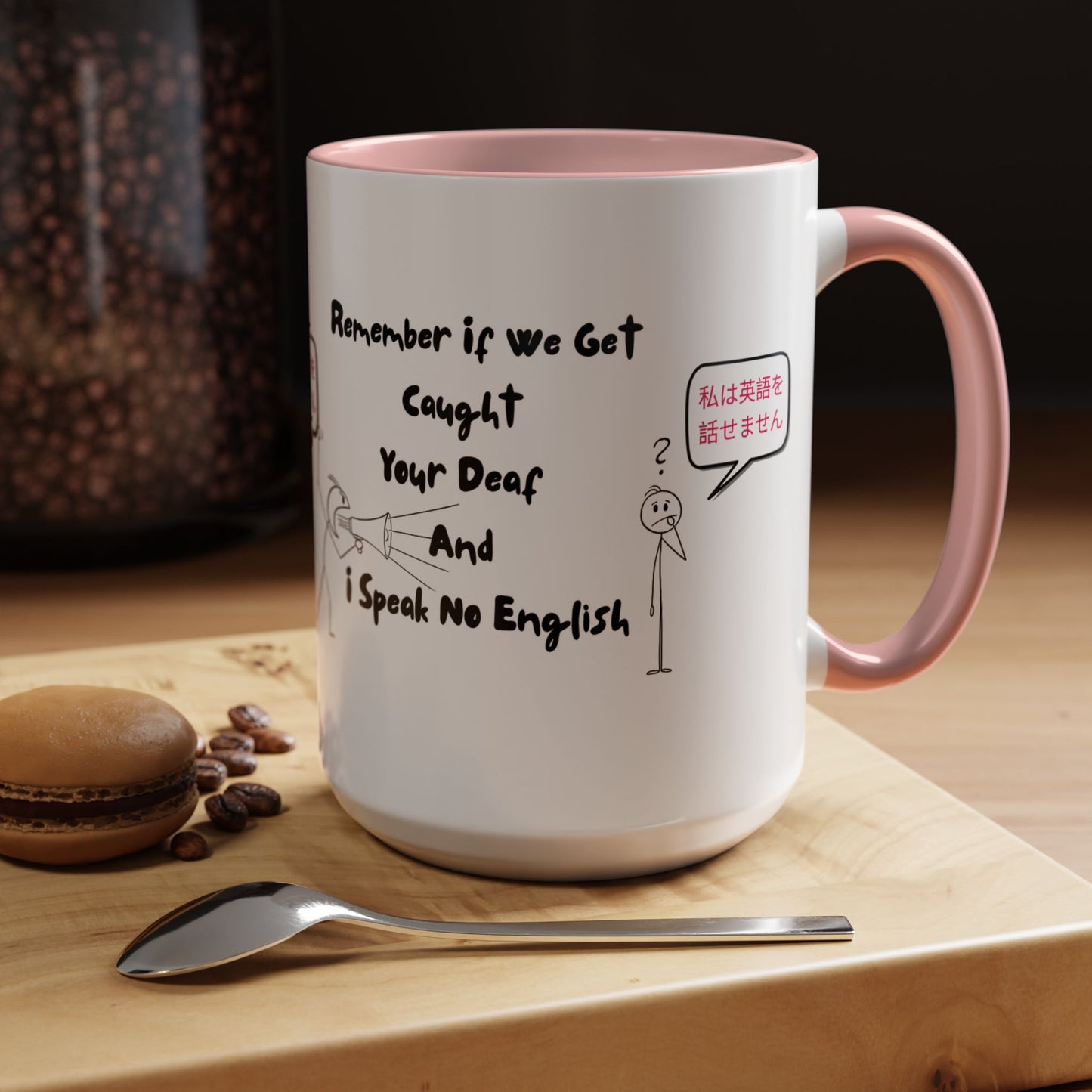 Humorous Accent Coffee Mug, Funny Gift for Language Lovers, Quirky Tea Mug, Cute Coffee Cup, Ideal for Friends, Family, or Students
