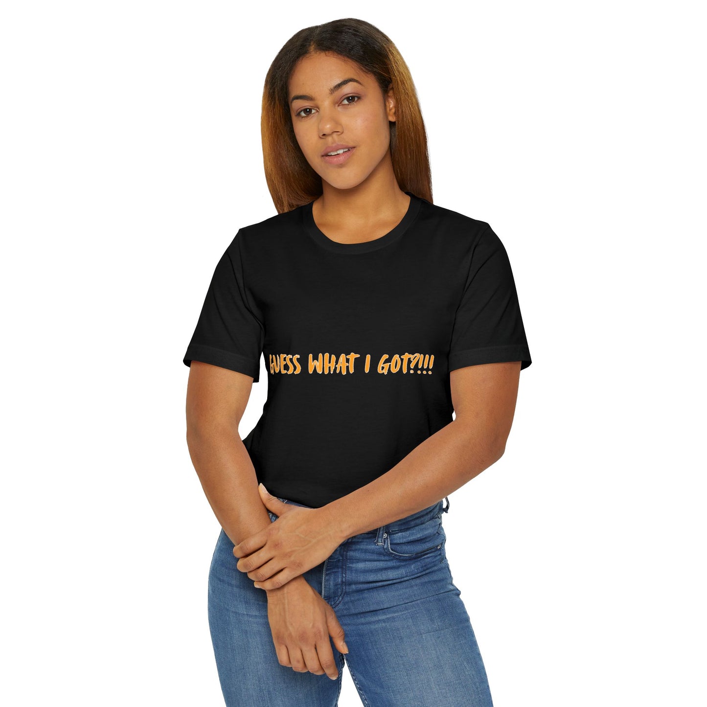 Guess What I Got? Unisex Jersey T-Shirt, Funny Gift Shirt, Humor Tee, Crab Design, Unisex Everyday Wear
