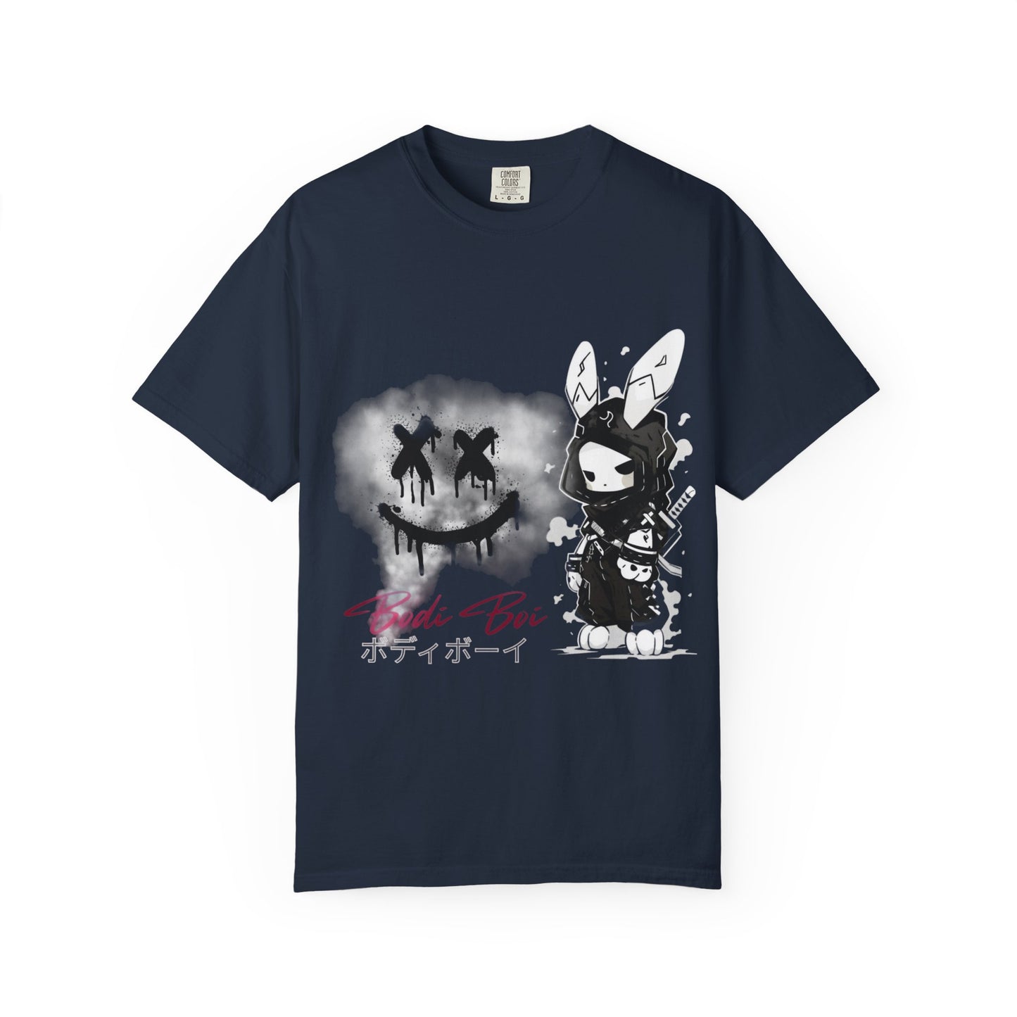 Artistic Graphic Tee featuring Unique Bunny Design, Unisex T-Shirt, Casual Wear, Streetwear, Gift for Anime Lovers, Alternative Fashion