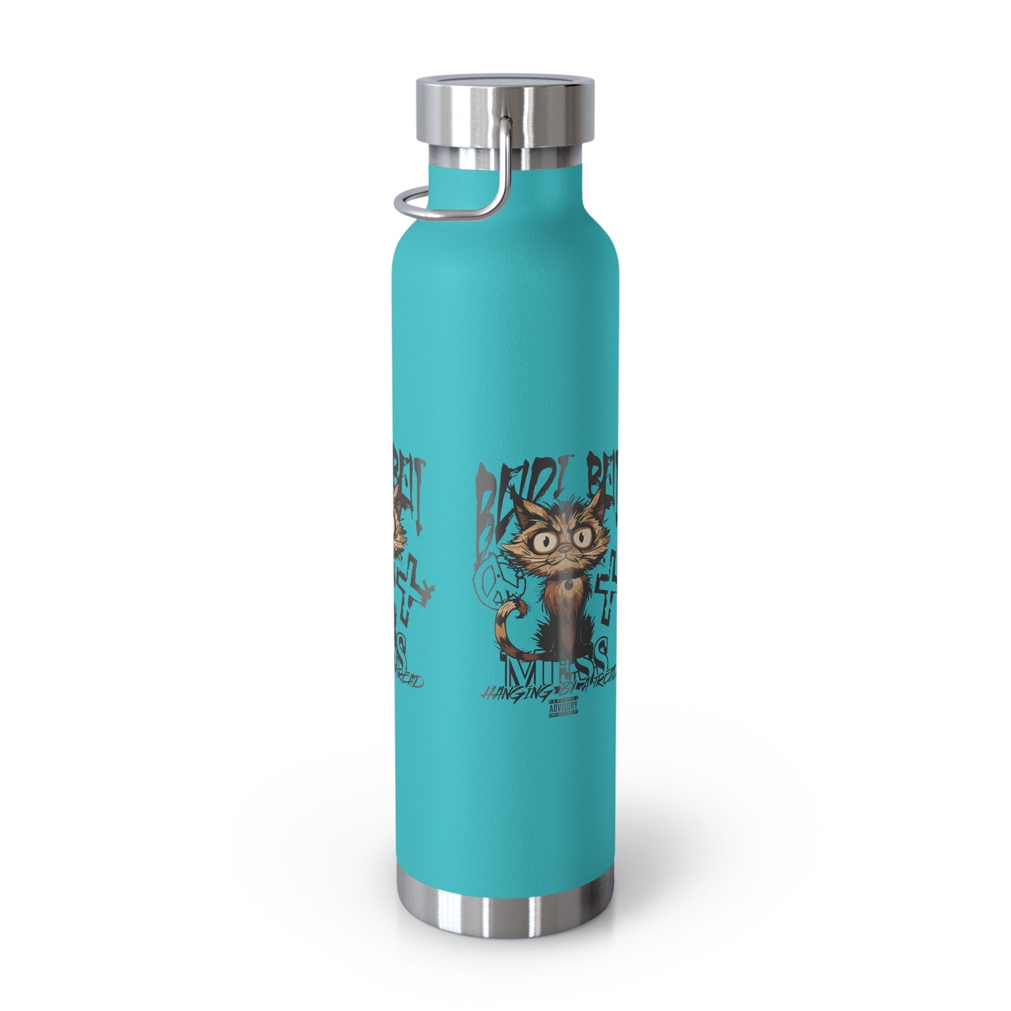 Cute Cat Design Water Bottle, Insulated Copper Flask for Pet Lovers, Fun Gift for Kids, Hydro Bottle for School, Unique Travel Mug, [...]