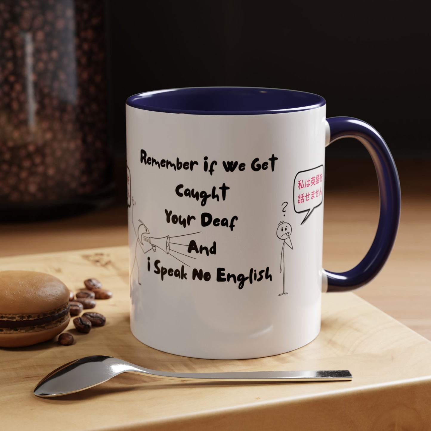 Humorous Accent Coffee Mug, Funny Gift for Language Lovers, Quirky Tea Mug, Cute Coffee Cup, Ideal for Friends, Family, or Students